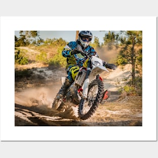 Enduro bike rider Posters and Art